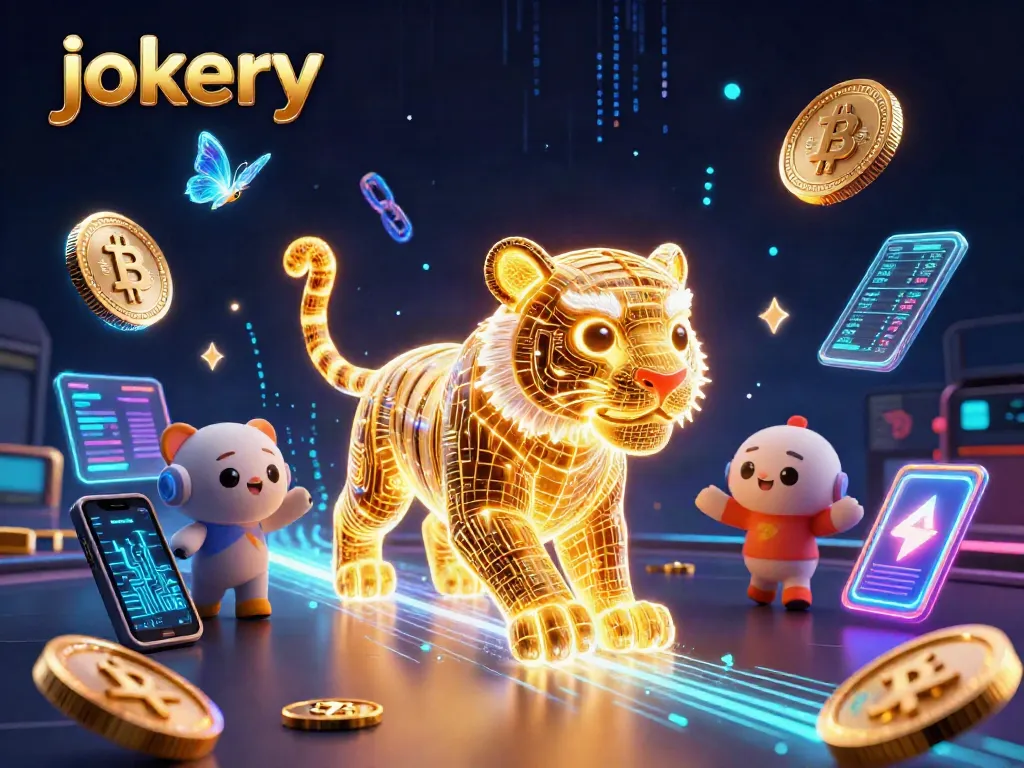 Experience the thrills of jokery casino with neon energy, digital coins, and vibrant action.