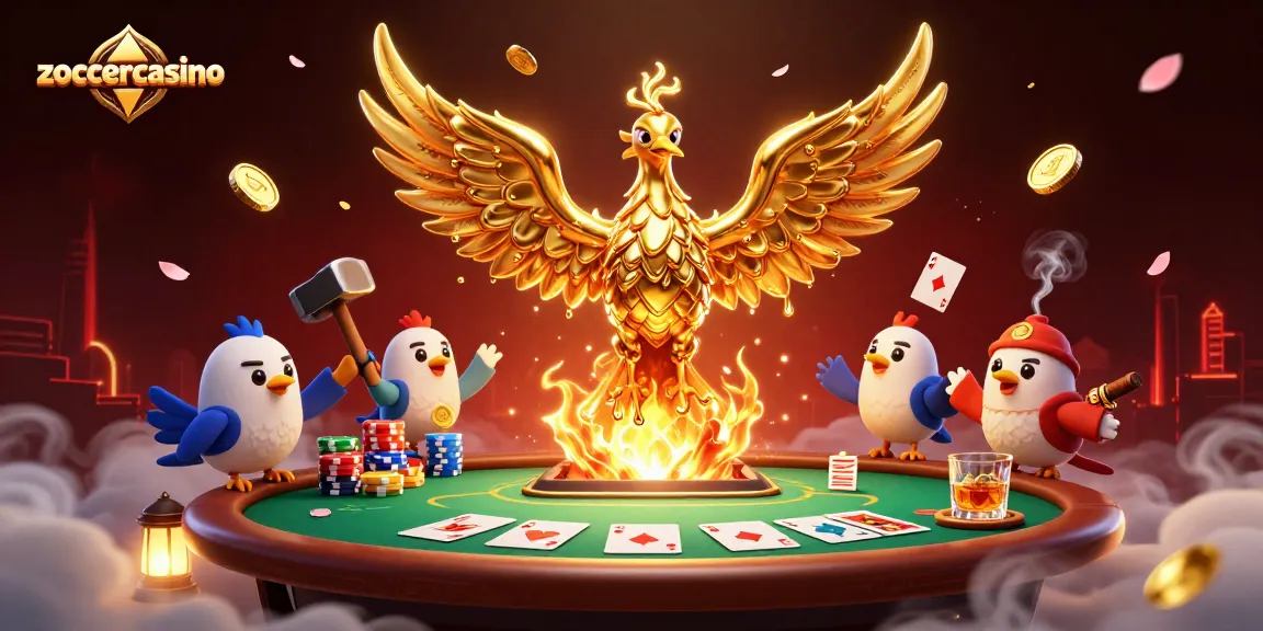 Spielen Sie im zoccercasino, wo ein goldener Phoenix aus flüssigem Metall entsteht.